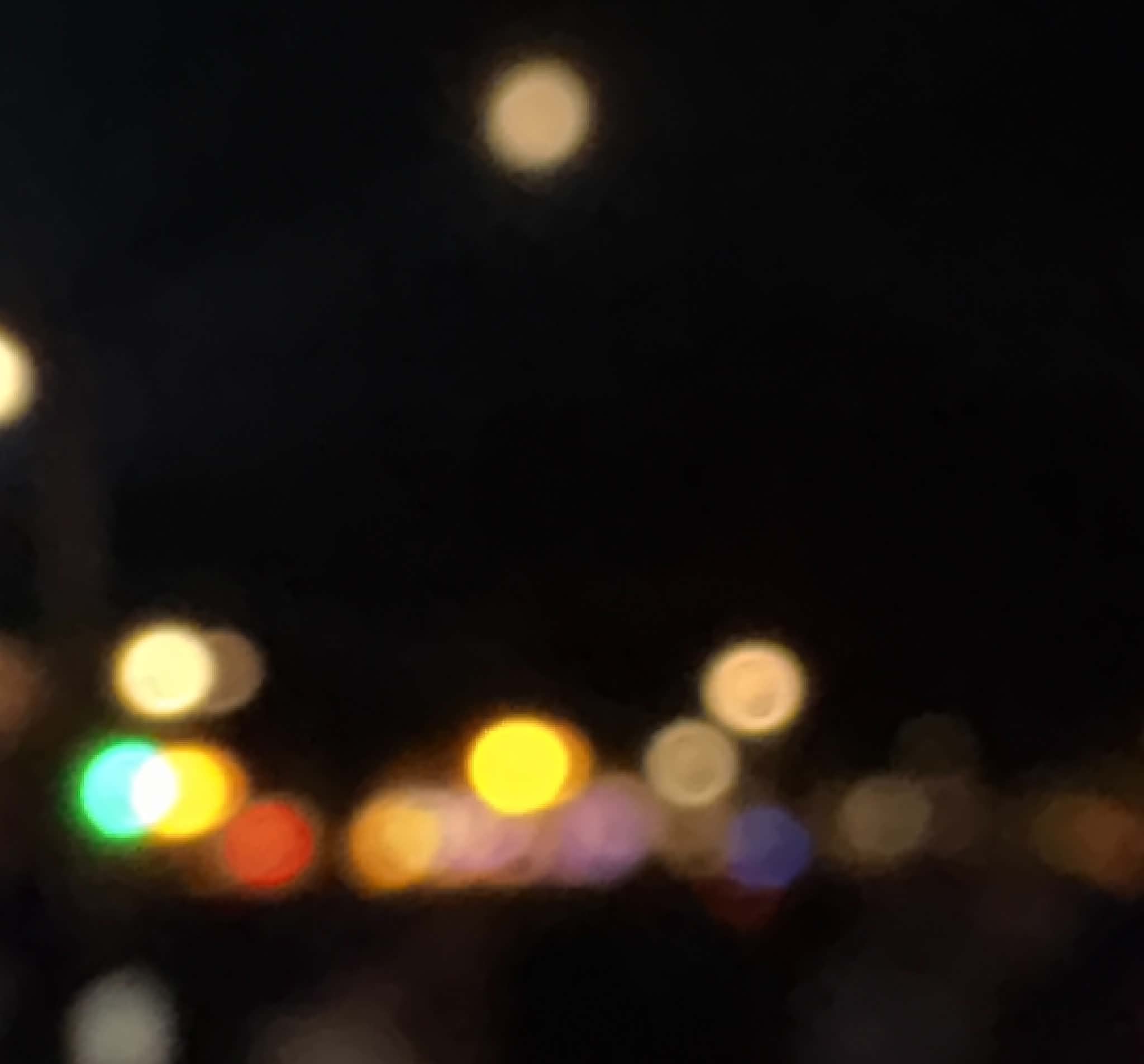blurry picture of the city light taken by me